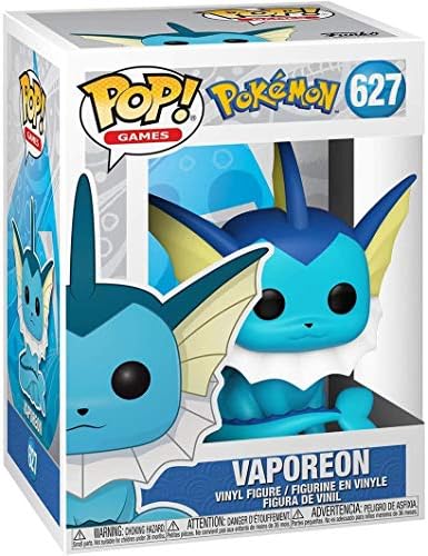 Pokemon - Vaporeon Pop Vinyl Figure Bundled with Compatible Pop Box Protector Case