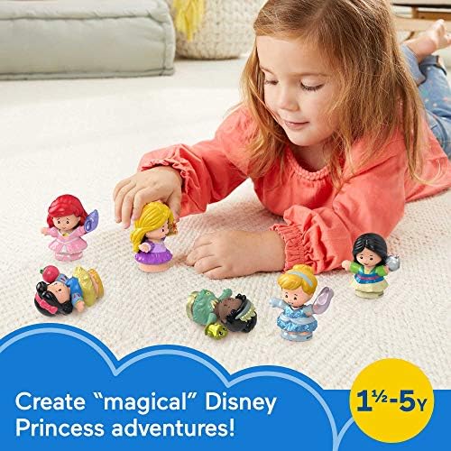 Fisher-Price Little People Toddler Disney Princess Set with 6 Character Figures for