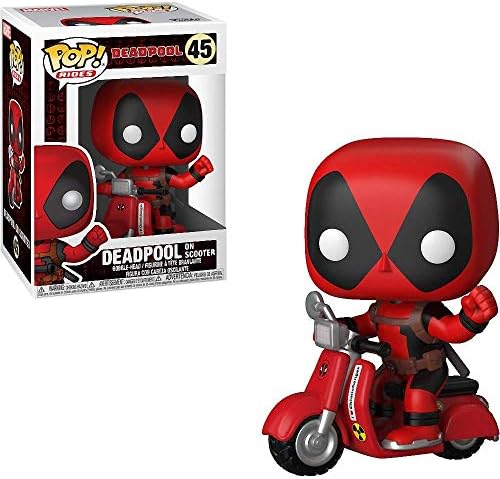 Funko Marvel Deadpool Parody - Deadpool on Scooter Pop Rides Vinyl Figure Bundled with