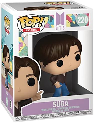Funko POP BTS - Dynamite - Suga Funko Pop Vinyl Figure Bundled with Compatible Pop Box