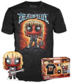 Funko Pop Toy Figure - Deadpool - Breezy Cave 91 - Deadpool - T-Shirt - Clothes with Collectable Vinyl Figure
