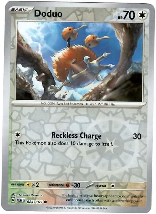 Pokemon - Doduo 084165 - Pokemon 151 - Reverse Foil - Single Card