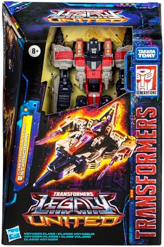 Transformers Legacy United Voyager Class Cybertron Universe Starscream 7-inch Converting