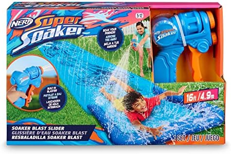 NERF Super Soaker Blast Water Slide - The Ultimate 16 Ft Outdoor Slide for - Includes
