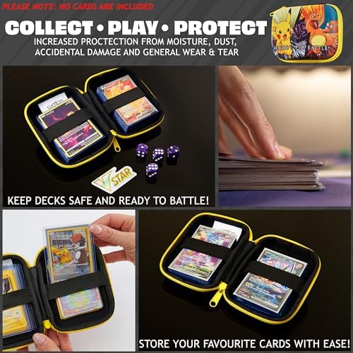 Pokemon Card Binder Card Box Playing Card Case Travel Storage Case Holds 200 Cards Anime