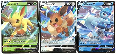 Pokemon Eevee V Leafeon V Glaceon V - Crown Zenith Pokemon Card Set - 108159 013159 038159