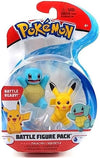 Pokemon Battle Feature Figure Action Ready Pikachu and Squirtle
