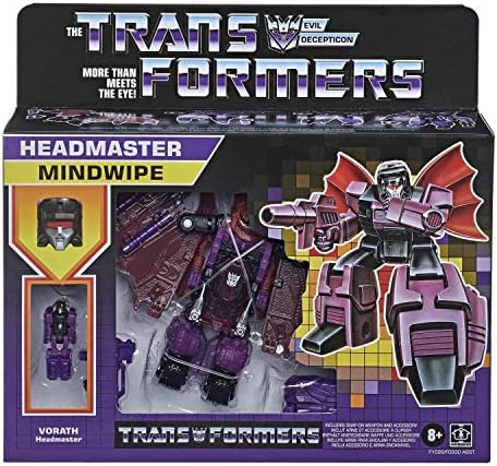 Transformers 2021 Modern Figure in Retro Packaging Decepticon Headmaster Mindwipe with