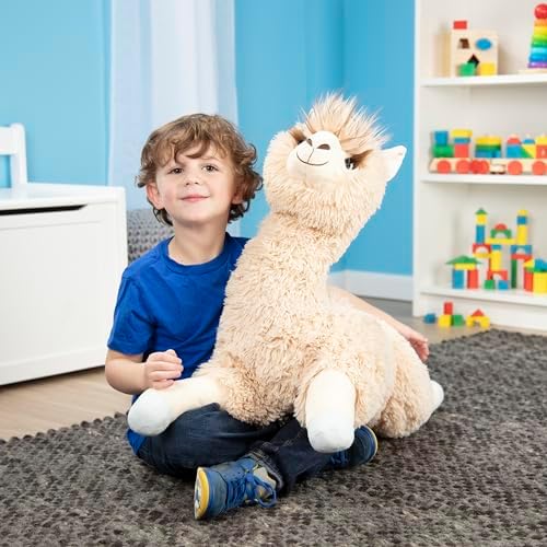 Melissa & Doug Melissa Doug Jumbo Llama Stuffed Plush Animal 26 Inches Tall
