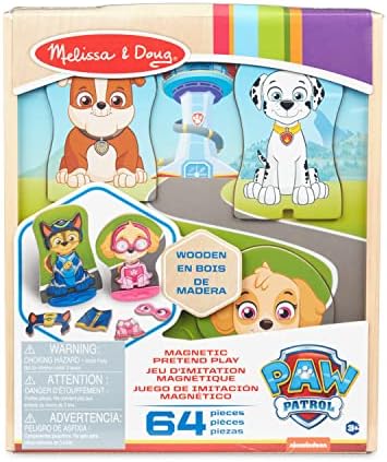 Melissa & Doug Melissa Doug PAW Patrol Wooden Magnetic Pretend Play 64 Pieces