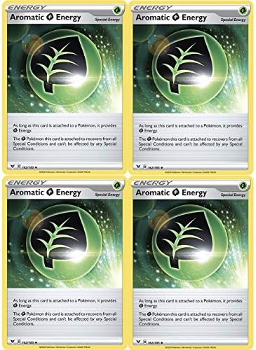 Pokemon Card Set - 4 Cards - Aromatic Energy 162185 - Sun Moon Vivid Voltage - May