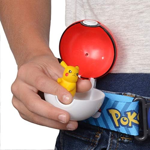 Pokemon Clip 'N' Go Belt Set with 3 Poke Balls 2 Figures - Includes Pikachu and Cubone