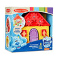 Melissa & Doug Melissa Doug Blue's Clues You Wooden Take-Along House Shape Sorter