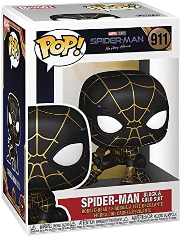 Funko Spider-Man POP Marvel No Way Home - Spiderman in Black and Gold Suit Funko Pop
