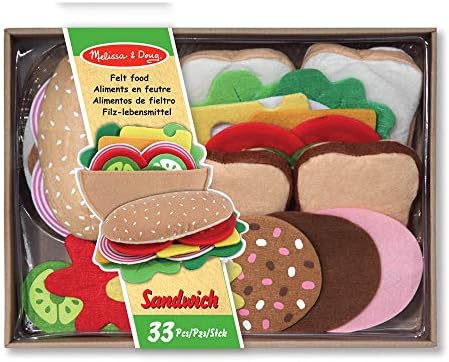 Melissa & Doug Melissa Doug Felt Food Sandwich Set Pretend Play Play Food