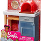 Barbie Outdoor Furniture Set with Brick Pizza Oven Plus Food and Serving Pieces