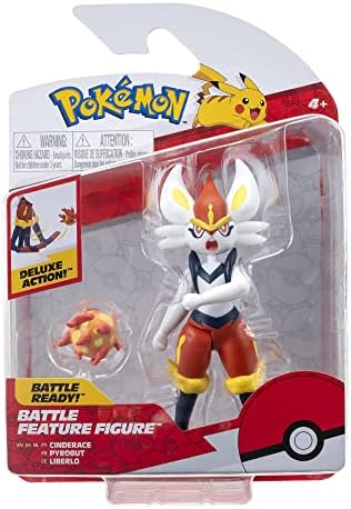 Pokemon Magmortar Battle Feature Figure - 4.5-Inch Magmortar Battle Figure with Fireball