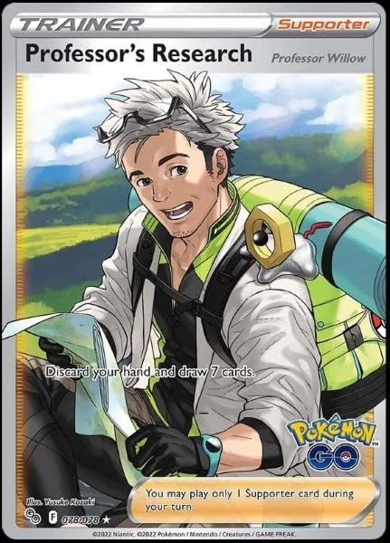 Pokemon Professor's Research - Professor Willow 078078 - Pokemon Go - Full Art - Ultra