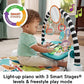 Fisher-Price Baby Gift Set Glow and Grow Kick Play Piano Gym Blue Playmat Musical