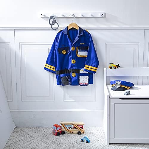 Melissa & Doug Melissa Doug unisex-children Police Officer Role Play Costume Dress-Up Set