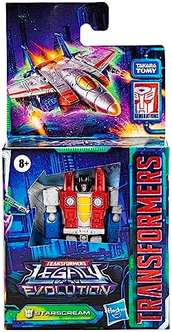 Hasbro Transformers Legacy Evolution Core Starscream Toy 3.5-inch Action Figure for Boys