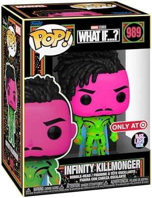 Funko Pop Tee What If - Killmonger - Large - L - Anything Goes - T-Shirt - Clothes with Collectable Vinyl Figure