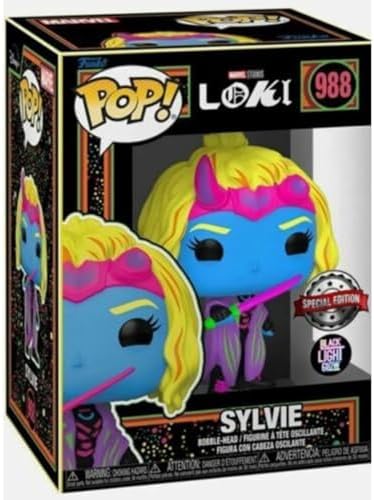 Funko Pop Marvel Black Light Vinyl Figure Collection MCU Glow Toy Sylvie