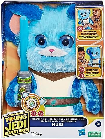 Hasbro Star Wars Adventures of Little Jedi Talking Jedi Nubs Electronic Plush
