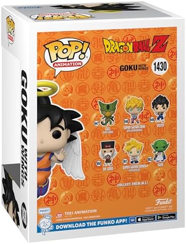 Funko Pop Animation Dragon Ball Z - Goku with Wings Angel 2 Piece Bundle - Common Chase