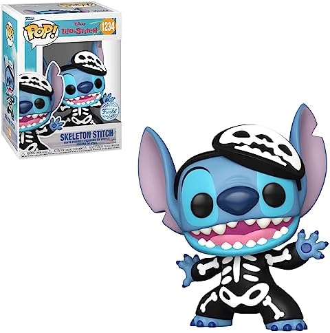 Funko Pop Disney Lilo Stitch - Skeleton Stitch 1234 Common Multicolor Vinyl 1234