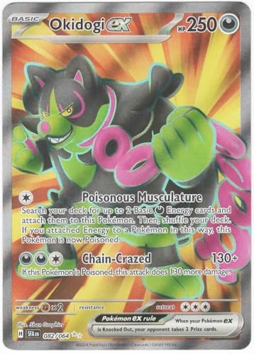 Pokemon - Okidogi ex 082064 - Shrouded Fable - Ultra Rare Full Art - Single Card