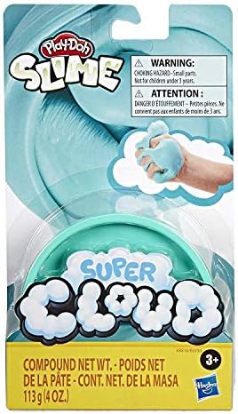 Play-Doh Super Cloud Single Can of Blue Fluffy Slime Compound for 3 Years Up