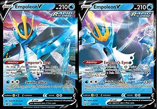 Pokemon Empoleon V Card Lot - Battle Styles 040163 SWSH108 Black Star Promo - Pokemon 2