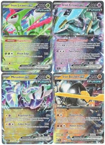 Pokemon Temporal Forces Future Card Set - Iron Crown ex Iron Leaves ex 081162