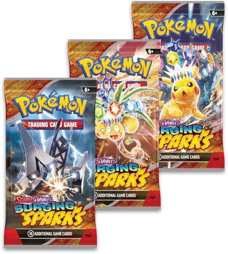 Pokemon TCG Scarlet Violet - Surging Sparks Three-Booster Zapdos
