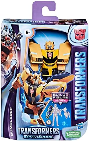 Transformers EarthSpark Deluxe Class Optimus Prime Action Figure 5-Inch Robot for