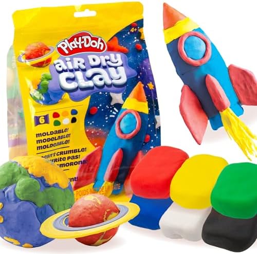 Play-Doh Brand Air-Dry Clay Bucket Paintable White Modeling Clay Arts Crafts Gift Craft