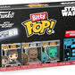 Funko Bitty POP Star Wars - Han Solo 4-Pack - Han Solo Chewbacca Greedo and A Surprise