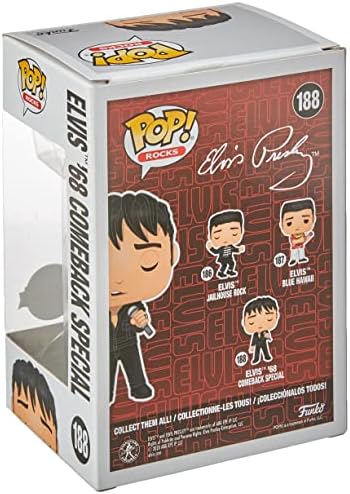 Funko Elvis Presley 1968 Comeback Special Diamond Glitter Pop Vinyl Figure