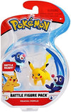 Pokemon 2 Inch Battle Action Figure 2-Pack includes 2 Pikachu and 2 Popplio 95001