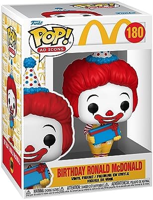 Funko POP Ad Icons McDonalds - Birthday Ronald McDonald - Collectable Vinyl Figure