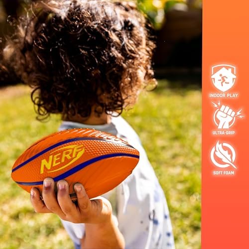 Nerf Mini Foam Sports Ball Set - Foam Football Soccer Ball Basketball Set Soft Foam