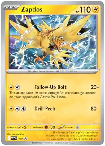 Pokemon TCG Scarlet Violet - Surging Sparks Three-Booster Zapdos