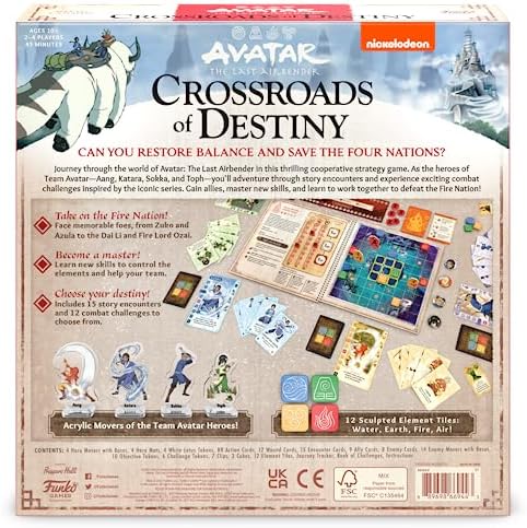Funko Avatar The Last Airbender Crossroads of Destiny Board Game