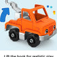 Fisher-Price Little People Toddler Toy Help and Go Tow Truck and Figure for Pretend Play