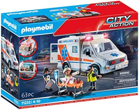Playmobil Ambulance with and 3 Figures