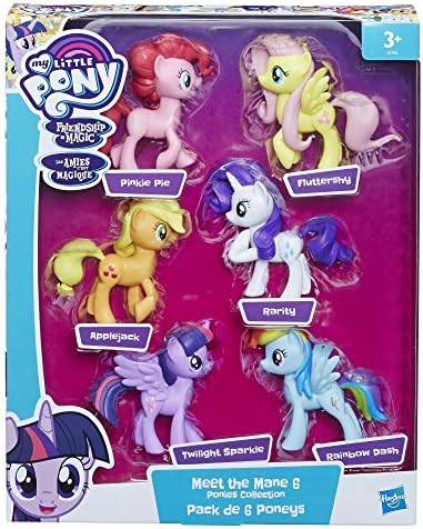 My Little Pony Friendship is Magic Toy Meet The Mane 6 Collection Set - 6 Pony Figures
