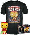 Funko Pop Toy Figure - Iron Man - Marvel Comics - T-Shirt - Clothes with Collectable Vinyl Figure