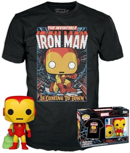Funko POPTee Marvel- Holiday Iron ManGW- XL