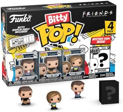 Funko Bitty POP Friends - Joey 4-Pack and A Surprise Mystery Mini Figure - 0.9 Inch 2.2